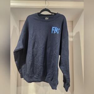 Navy Blue XFiles Themed Graphic Sweatshirt